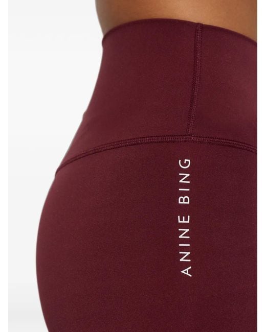Anine Bing Red Dave Leggings