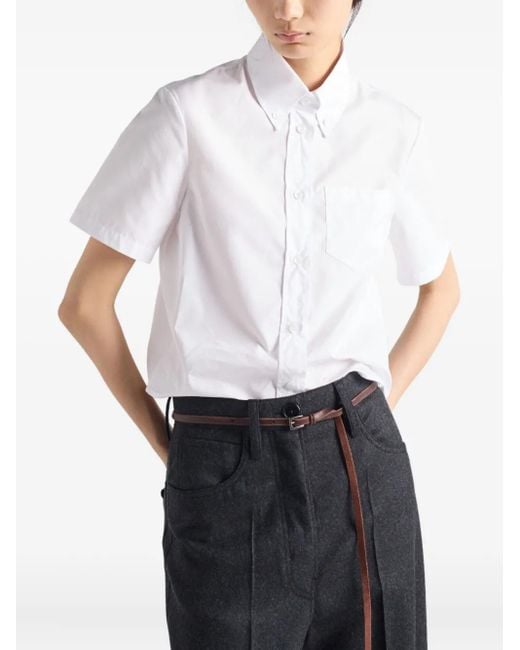 Prada パッチポケット シャツ White