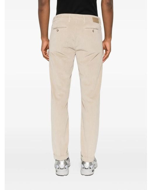 Re-hash Natural Mucha Corduroy Cuffed-Hem Chinos for men