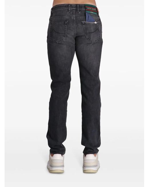 Jacob Cohen Gray Bard Slim-Fit Jeans for men