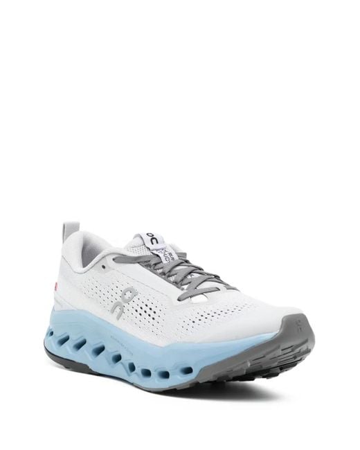 On Shoes White Cloudsurfer Trail 2 Sneakers