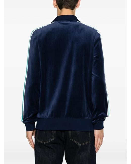 Sergio Tacchini Blue Side-Stripe Sweatshirt for men