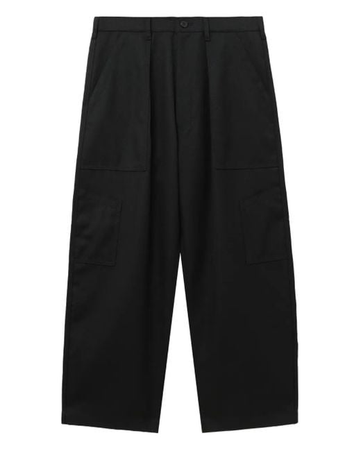 Pantaloni A Gamba Ampia di Comme des Garçons in Black da Uomo