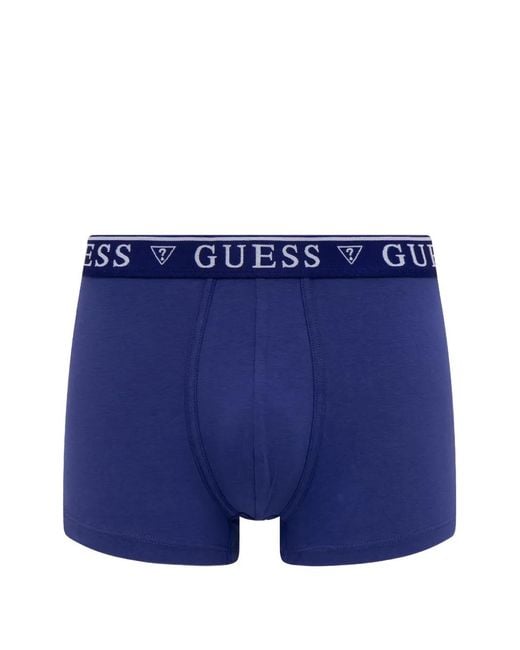 Guess Blue Logo-Waistband Boxers (Set Of Five) for men