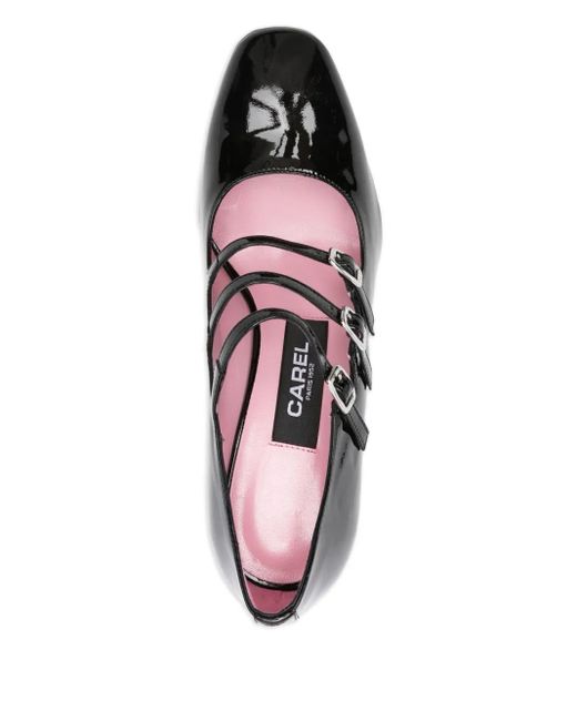 Pumps Con Tacco Largo 80Mm di CAREL PARIS in Black