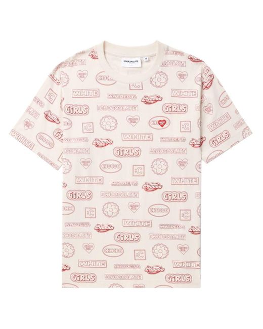 Chocoolate Pink Graphic-print T-shirt