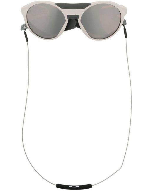 Oakley White Clifden Round-frame Sunglasses for men