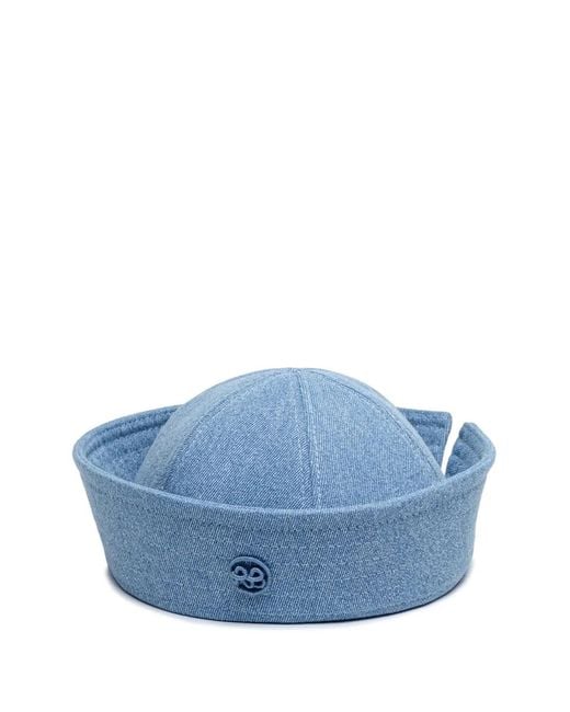 Ruslan Baginskiy Blue Rb Logo-Embroidered Denim Sailor Hat