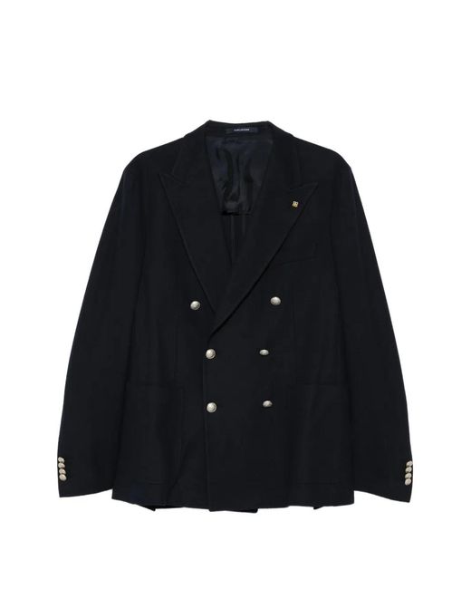 Chaqueta Con Doble Botonadura Tagliatore de hombre de color Black