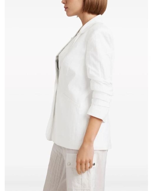 Cinq À Sept White Khloe Single-Breasted Blazer