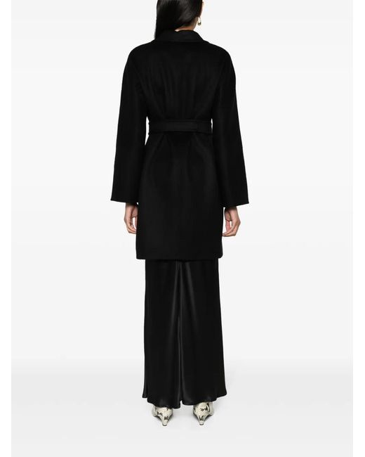 Max Mara Kasjmier Jas in het Black
