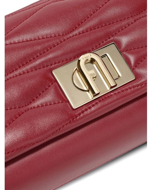 Furla 1927 キルティング ミニバッグ Red