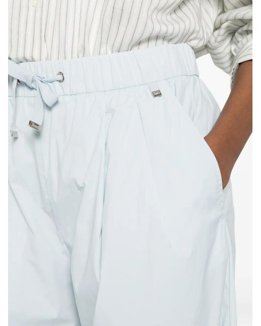 Herno White Drawstring-Waist Track Pants