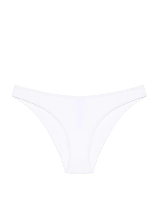 DSquared² White Logo-Print Bikini Bottom