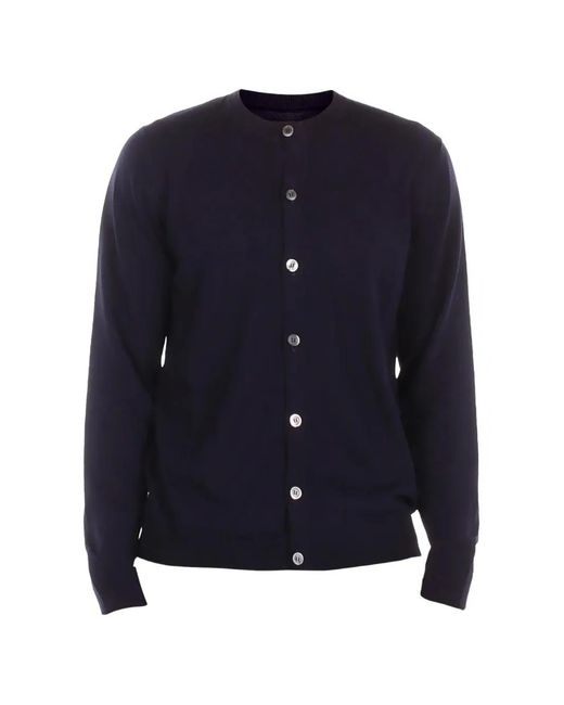 Alpha Studio Korean Regular-Fit Vest in het Blue voor heren