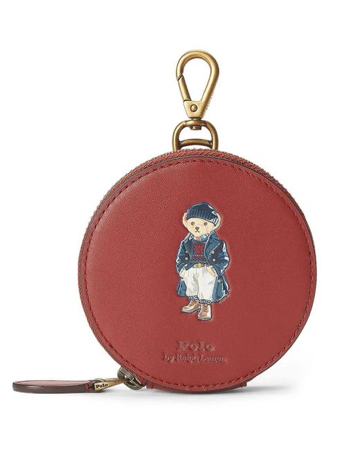 Polo Ralph Lauren Polo Bear Coin Pouch in Red Lyst UK