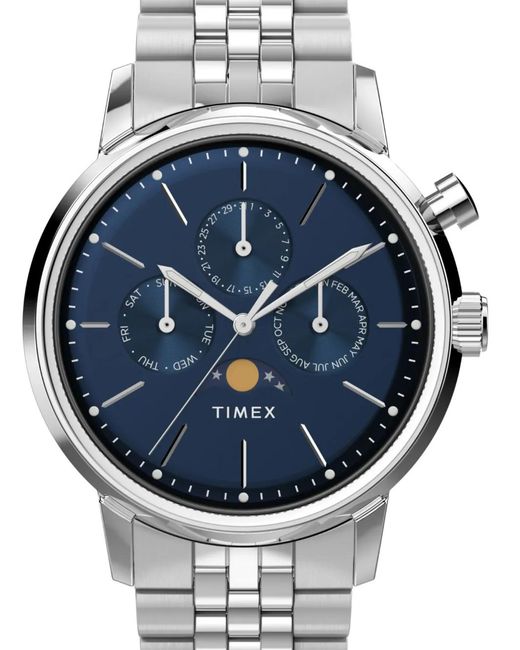 Timex Blue Marlin Moon Phase 40Mm for men