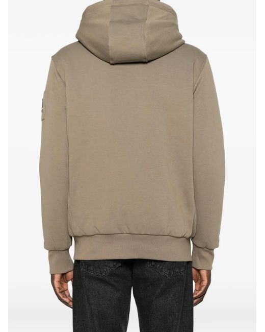 Moose Knuckles Gray Logo-Patch Sweatshirt for men