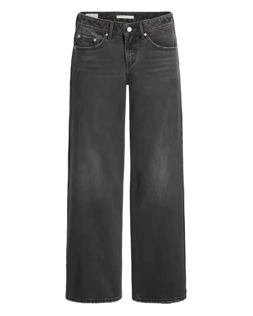 Levi's Gray Low-Rise Cotton Jeans