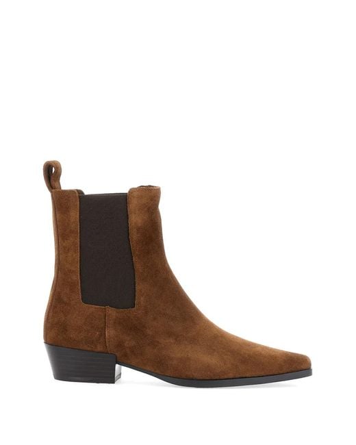 strategia shoes Brown Suede Chelsea Boots