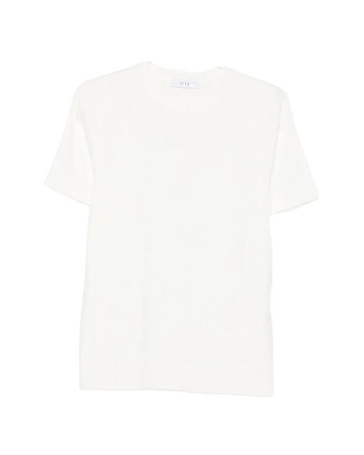 ELEH White Crew-Neck Short-Sleeve T-Shirt