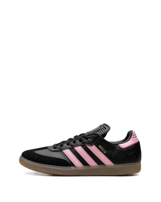 Adidas Black X Lionel Messi Samba "Core/ Metallic/Gum" Sneakers for men