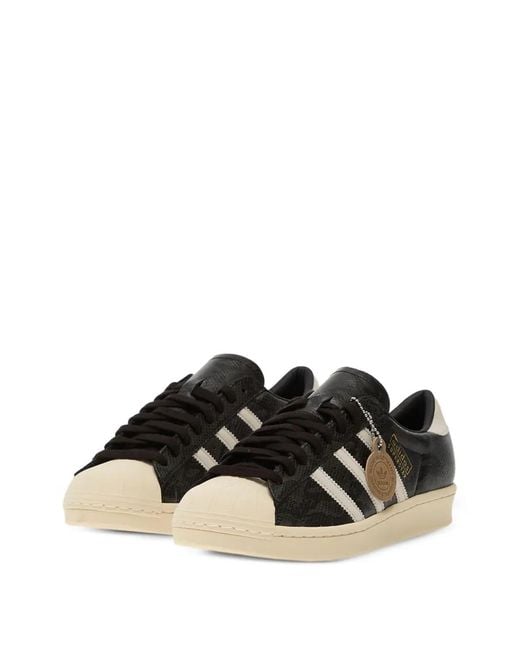 Adidas Brown Superstar Sneakers for men