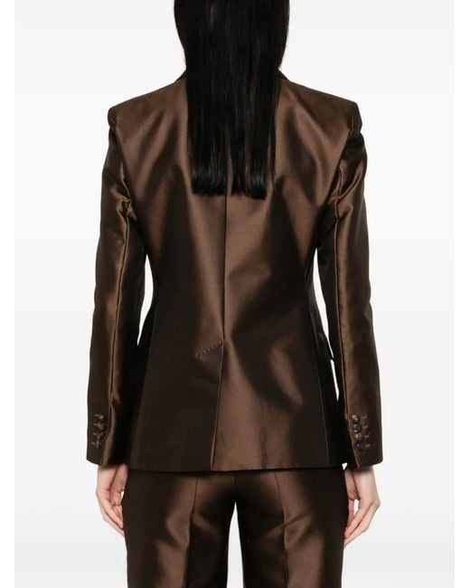 Max Mara Brown Double-Breasted Blazer