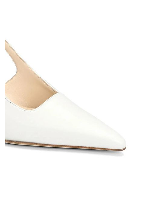 Anna F. White Pointed-Toe Slingback Pumps
