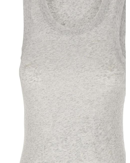 Entire studios Gray Crew Neck Sleeveless Top