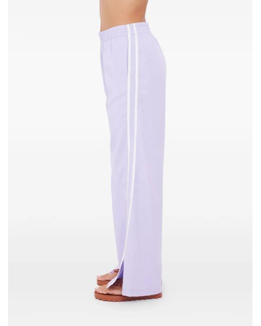 The Upside Purple Juliet Side-Stripe Trousers
