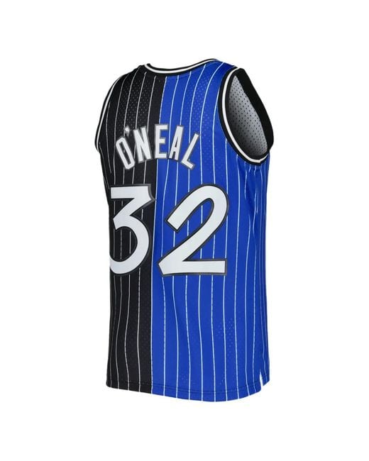 Mitchell & Ness Blue Split Swingman Striped Vest for men