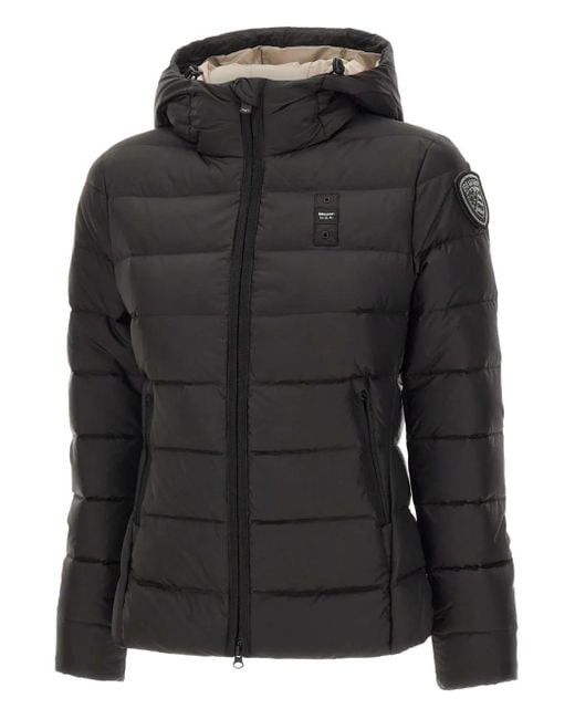Blauer Charme フーデッド ダウンジャケット Black