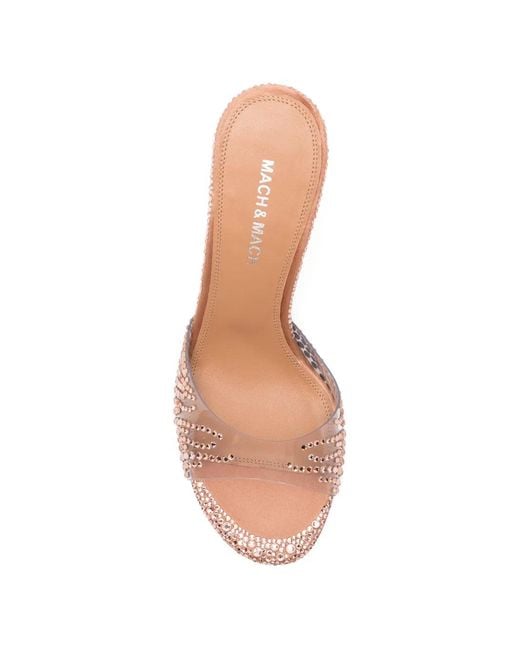 Mach & Mach Pink Embellished Sandals