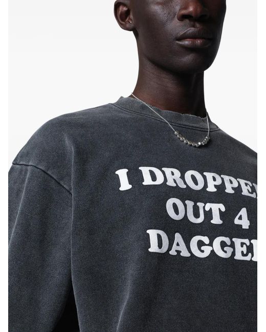 DAGGER Sweater Met Tekst in het Blue voor heren