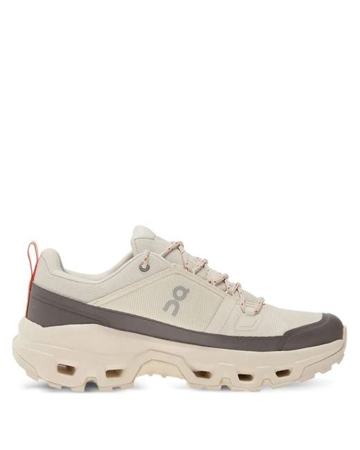 On Shoes White Cloudrock Waterproof Sneakers for men