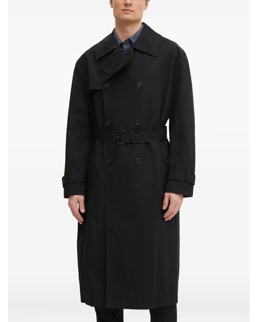 Michael Kors Black Double-Breasted Belted Coat for men