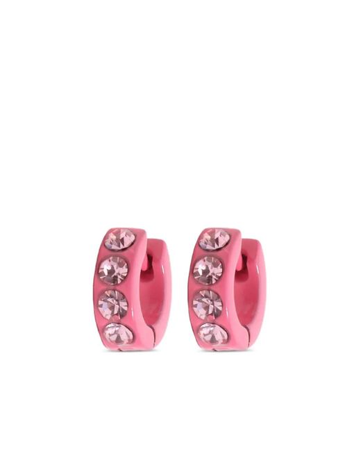 Bimba Y Lola クリスタル フープピアス Pink
