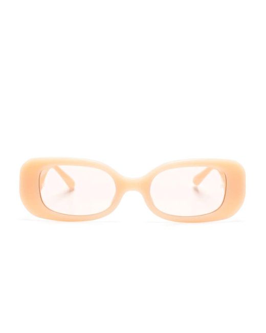 Linda Farrow Pink Lola Rectangle-frame Sunglasses