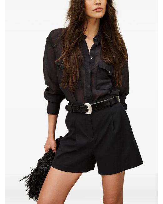 Ba&sh Black Cilo Tailored Shorts