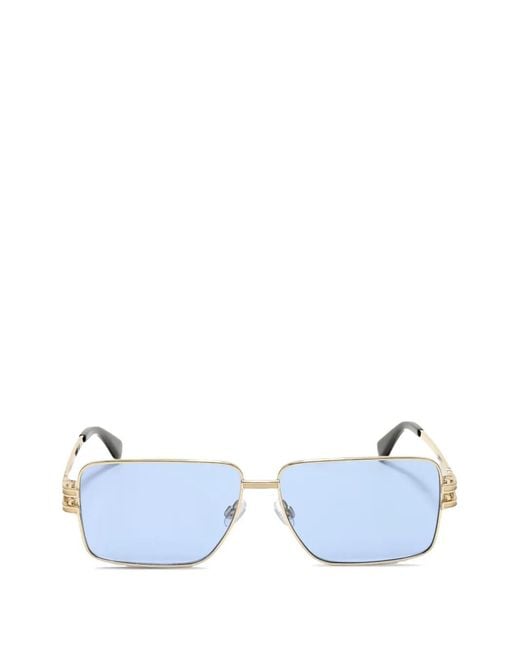 Palm Angels Blue Square-Frame Sunglasses