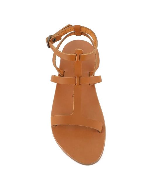 K. Jacques Brown Alaric Caged Sandals