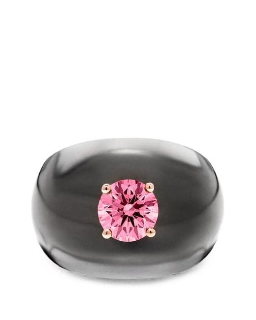 SOLO for Diamonds Gray Diamond Chunky Ring