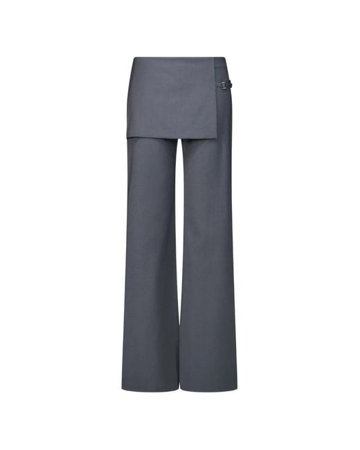 Paloma Wool Blue Archive Buckle-Detail Trousers