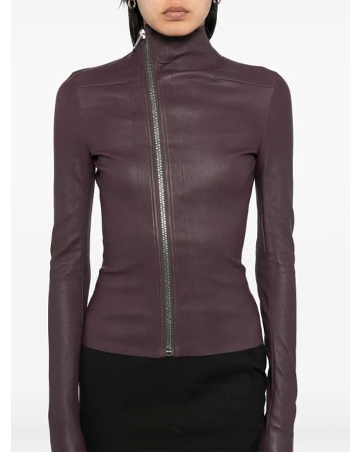 Rick Owens Purple Asymmetric Design Jacket