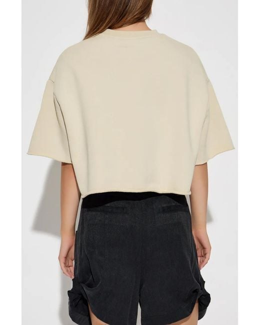 IRO Natural Linda Logo-Print Cotton T-Shirt