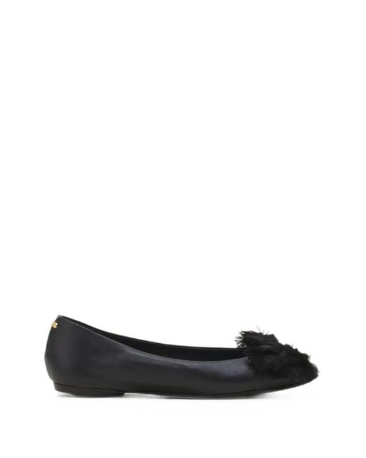 Lanvin Black The Bow Ballerina Flats
