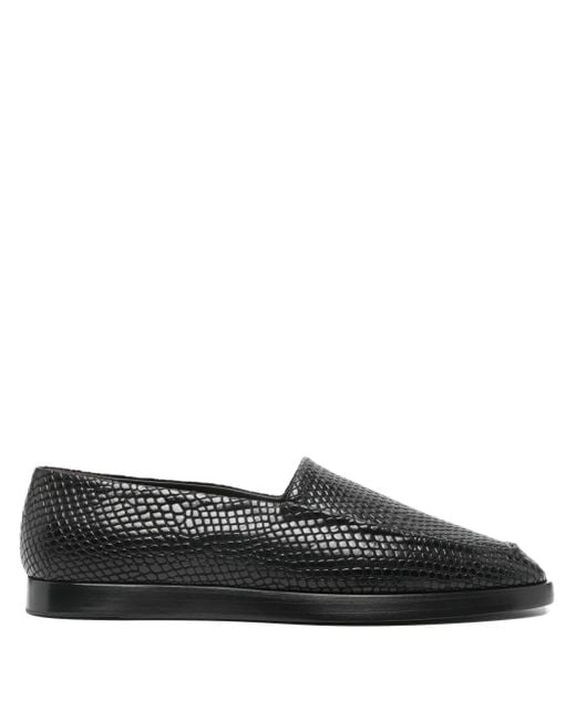 Fear Of God Black Embossed Loafers for men