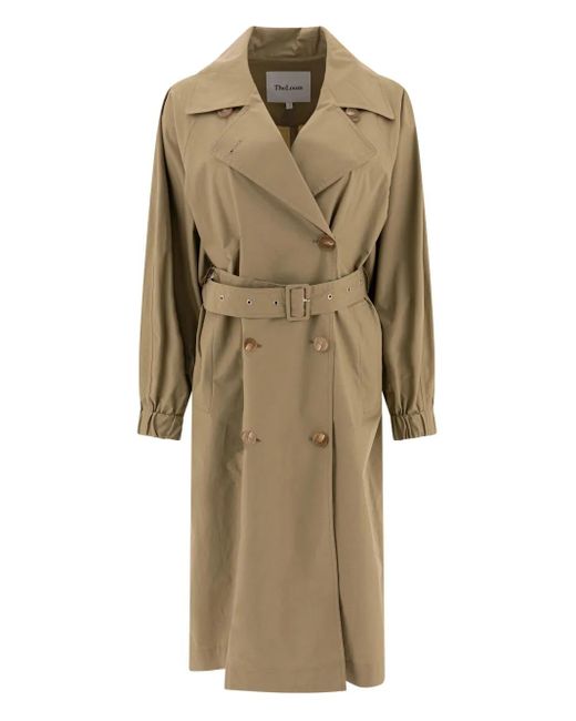 The Loom Natural Belted Double-Breasted Trench Coat