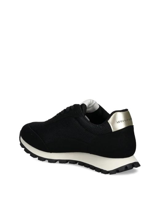 Baskets À Patch Logo ARMANI EXCHANGE en coloris Black